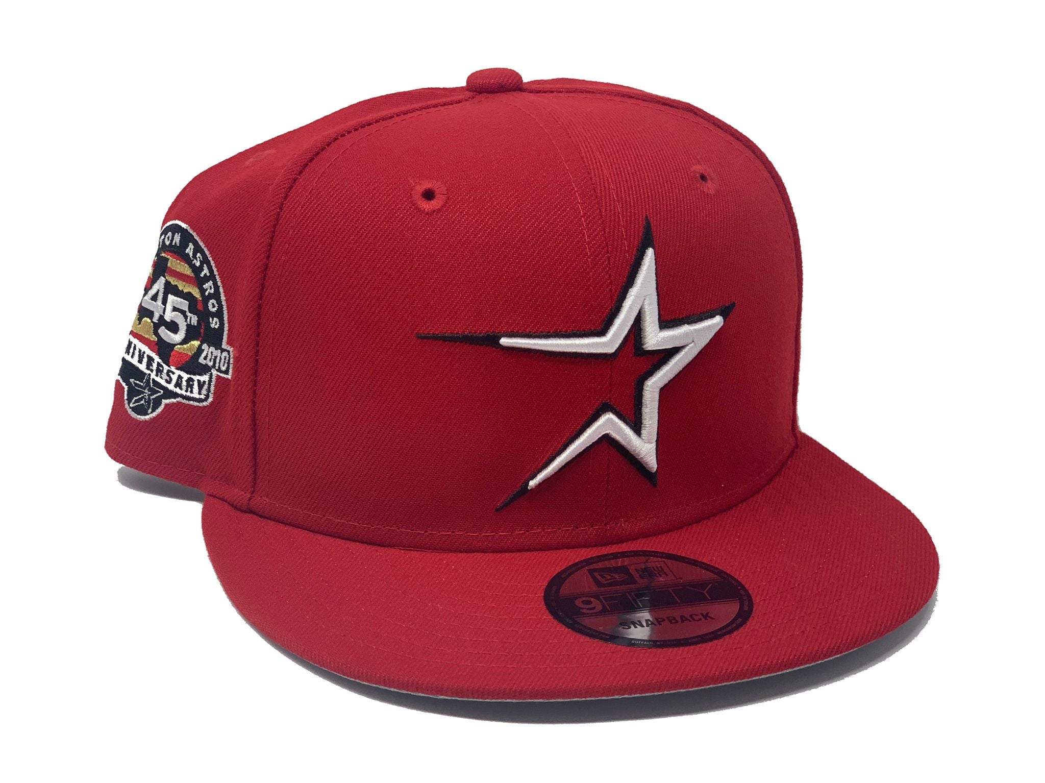 Red Houston Astros 45th Anniversary New Era Snapback Hat – Sports