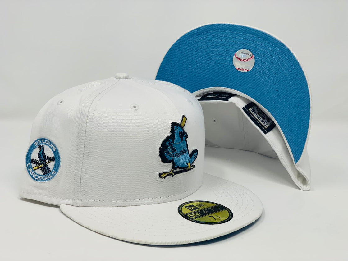Snow White St. Louis Cardinals Icy Blue Brim New Era Fitted Hat