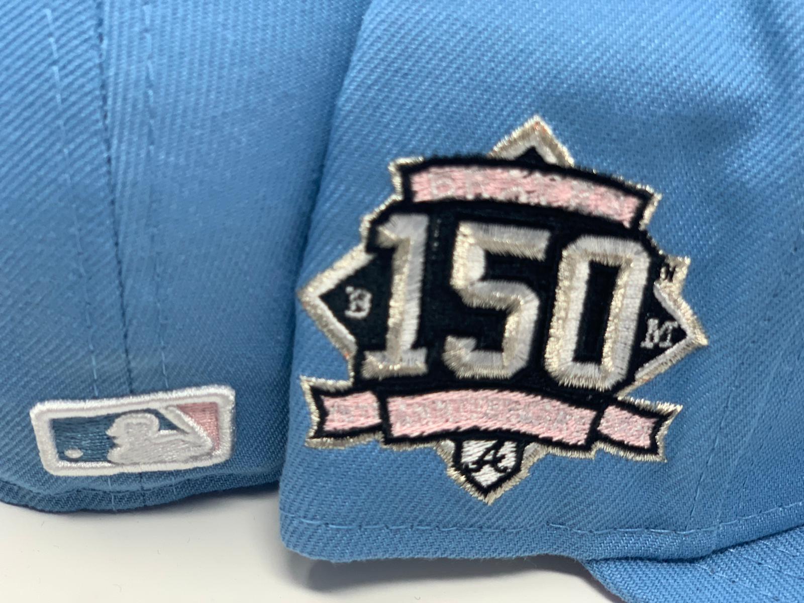 Atlanta Braves SKY BLUE DaBu Fitted Hat by New Era