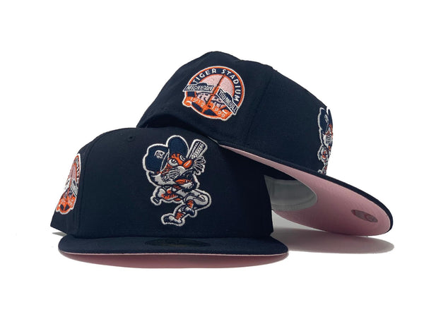 Men's Custom New Era 59FIFTY Detroit Tigers Powder Blue Fitted Hat  Size 7 3/8