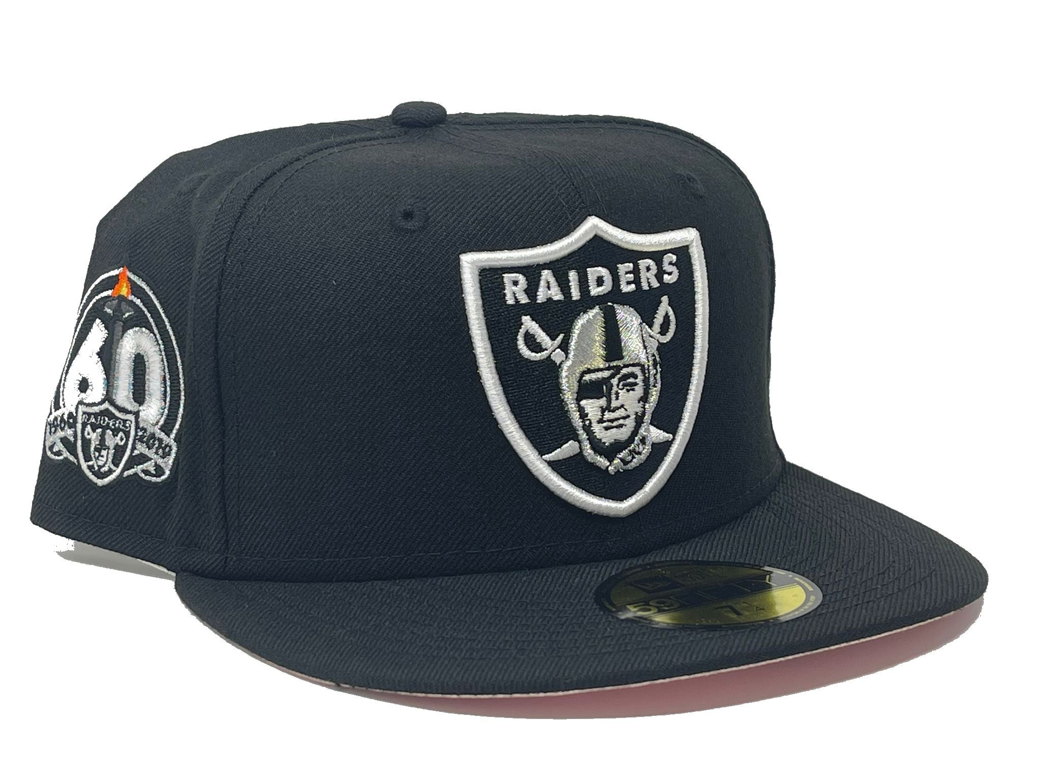 Black Las Vegas Raiders 60th Season Custom New Era Fitted Hat – Sports  World 165