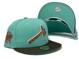 ATLANTA BRAVES 2021 ALL STAR GAME " CHOCLATE MINT " COLLECTION MINT BRIM NEW ERA FITTED HAT