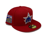 SEATTLE MARINERS 40TH ANNIVERSAEY " STRWBERRY REFRESHER" RED PINK BRIM NEW ERA FITTED HAT
