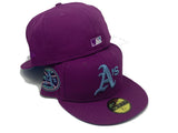 Light Purple Oakland Athletics 1973 World Series New Era Fitted Hat