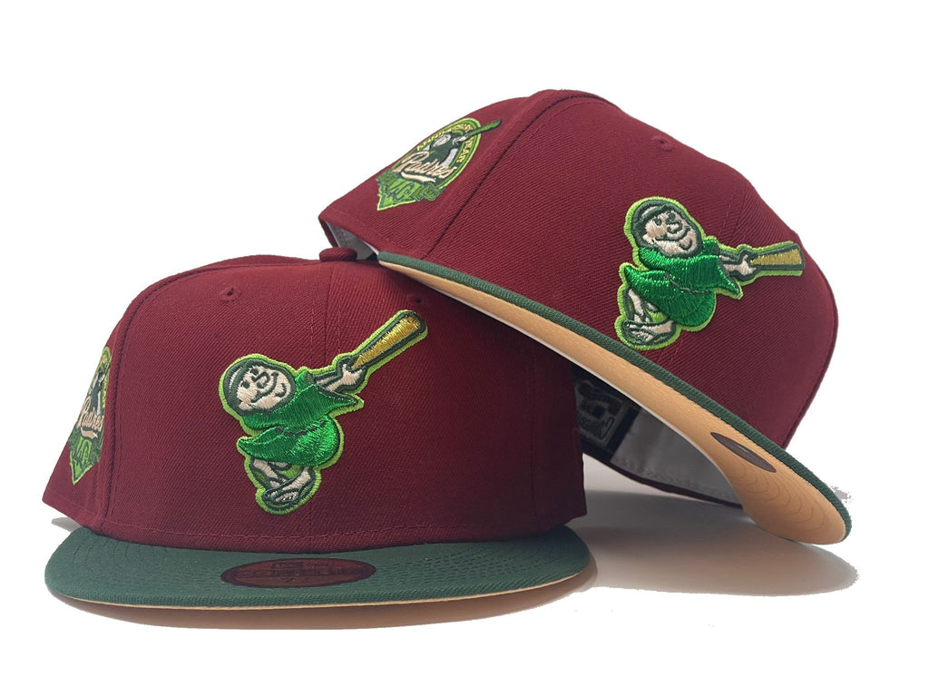 SAN DIEGO PADRES 40TH ANNIVERSARY PEACH BRIM NEW ERA FITTED HAT