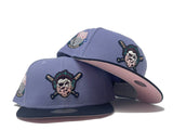 Pittsburgh Pirates 1887 Established "Blue Orchid 2" Pink Brim New Era Fitted Hat