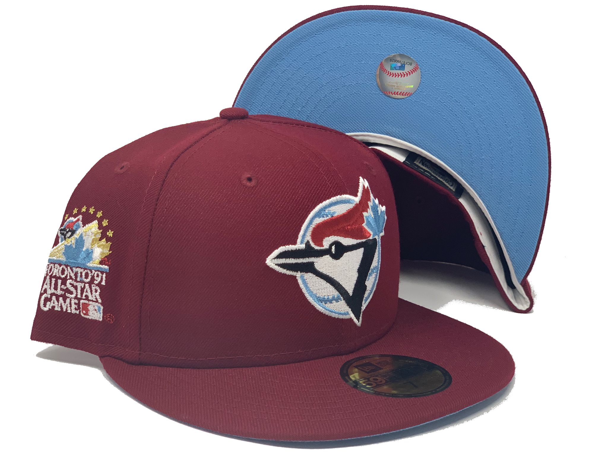 Burgundy Toronto Blue Jays 1991 All Star Game New Era Fitted Hat – Sports  World 165