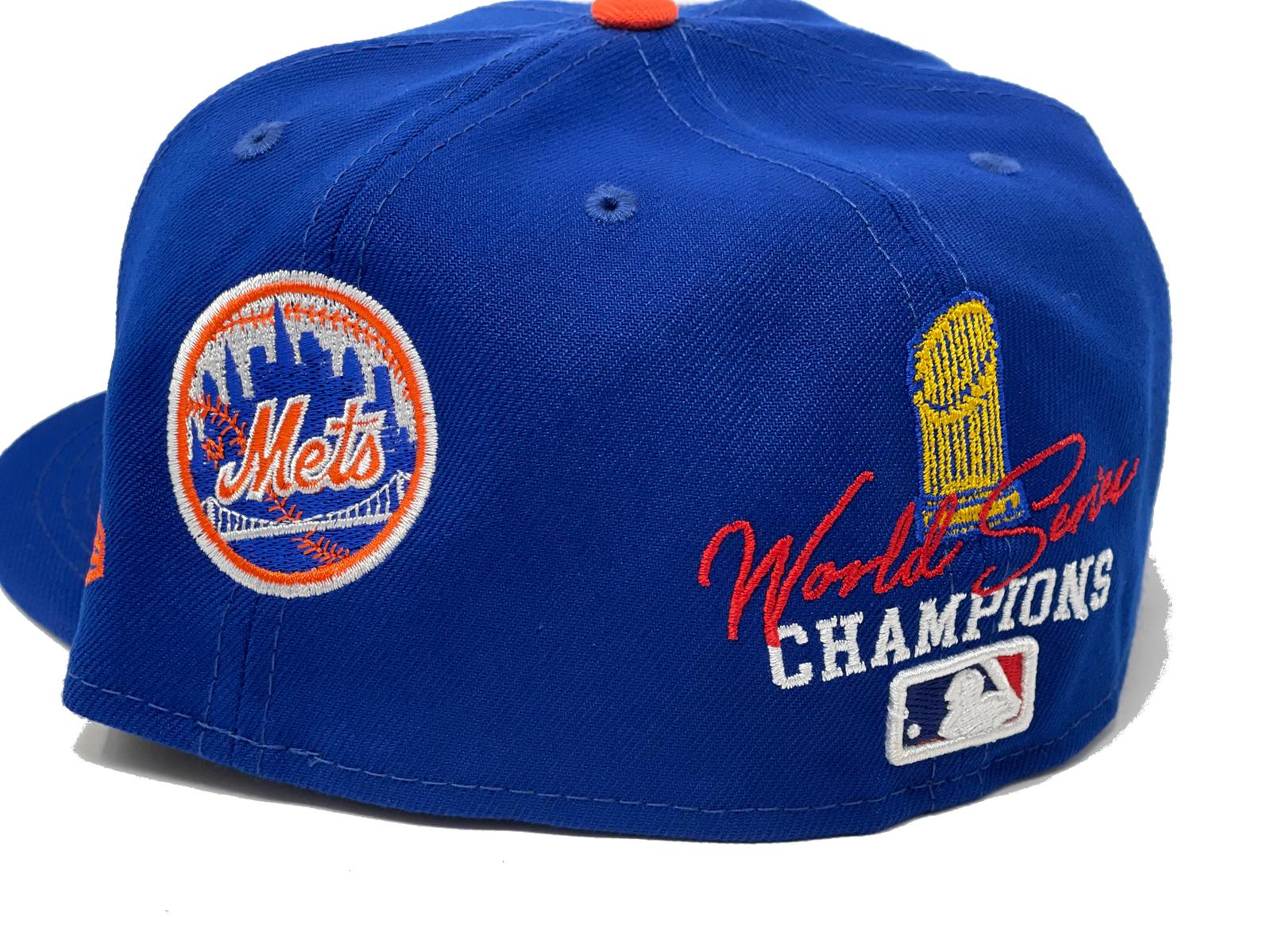 Royal Blue New York Mets 2X World Series Champions Ring New Era 59Fifty  Fitted