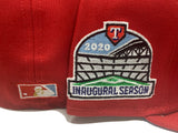 Red Texas Rangers Inaugural Season Custom New Era Fitted Hat