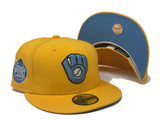 Taxi Yellow Milwaukee Brewers 1982 World Series New Era Fitted Hat