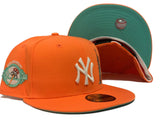 NEW YORK YANKEES STATUE OF LIBERTY 100TH ANNIVERSARY TANGO ORANGE BLUE TINT VISOR NEW ERA