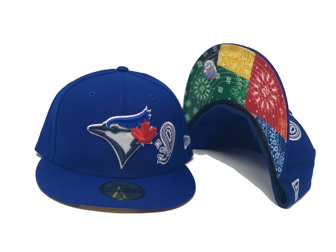 Royal Blue Toronto Blue Jays MLB Patch Work New Era Fitted Hat