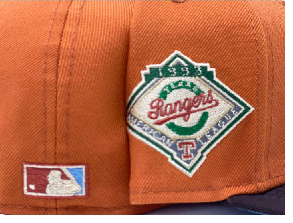 Texas Rangers 1993 Arlington " Icy Brim “New Era Fitted Hat