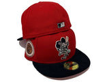 DETROIT TIGERS 1968 WORLD SERIES  "CORDUROY VISOR"  PINK BRIM NEW ERA FITTED HAT