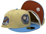 HOUSTON ASTROS APOLLO 11 "SUNRISE GRADIENT 2" RUST ORANGE BRIM NEW ERA FITTED HAT