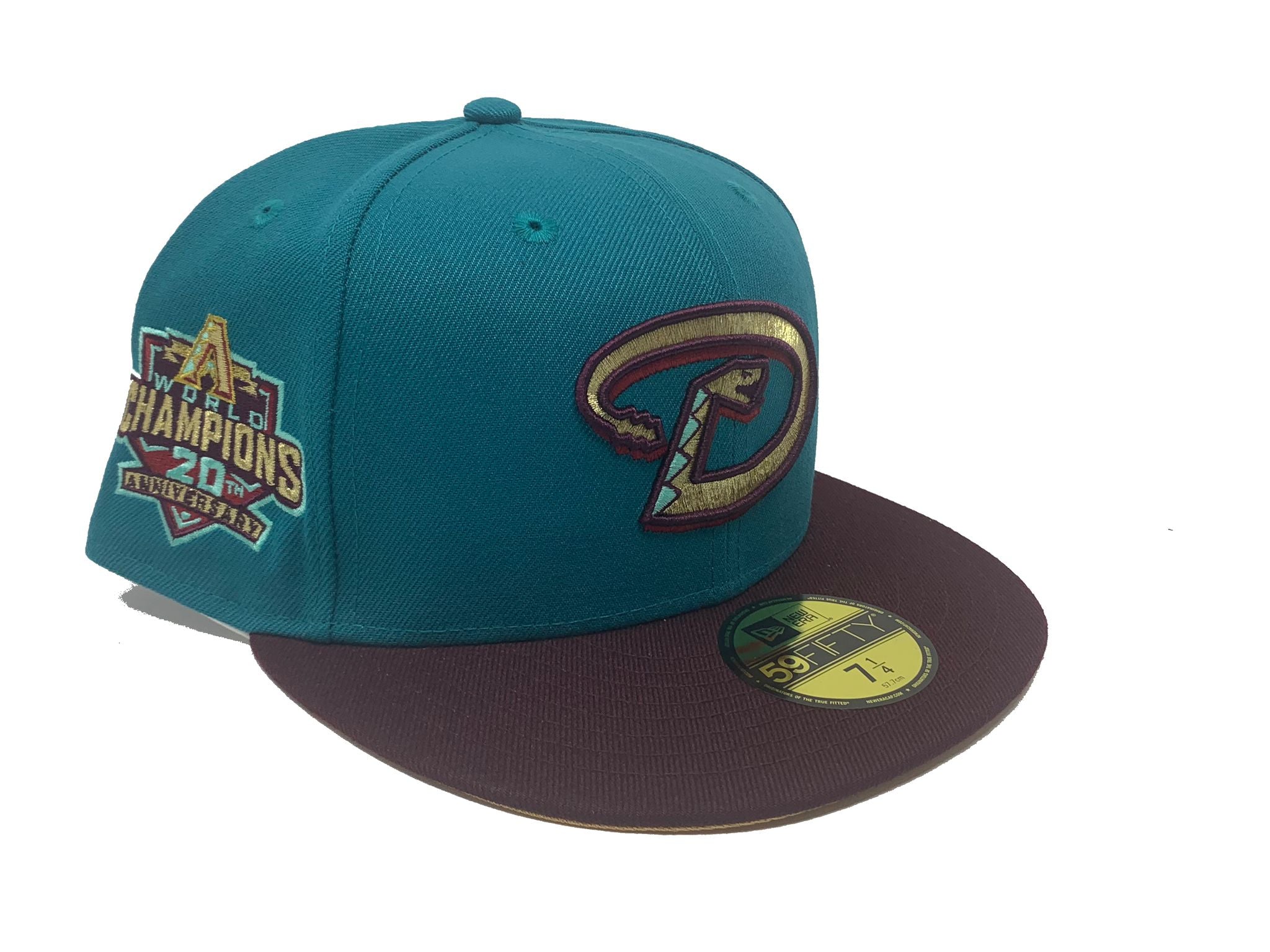 Arizona Diamondbacks New Era Green Undervisor 59FIFTY Fitted Hat - Light  Blue/Navy