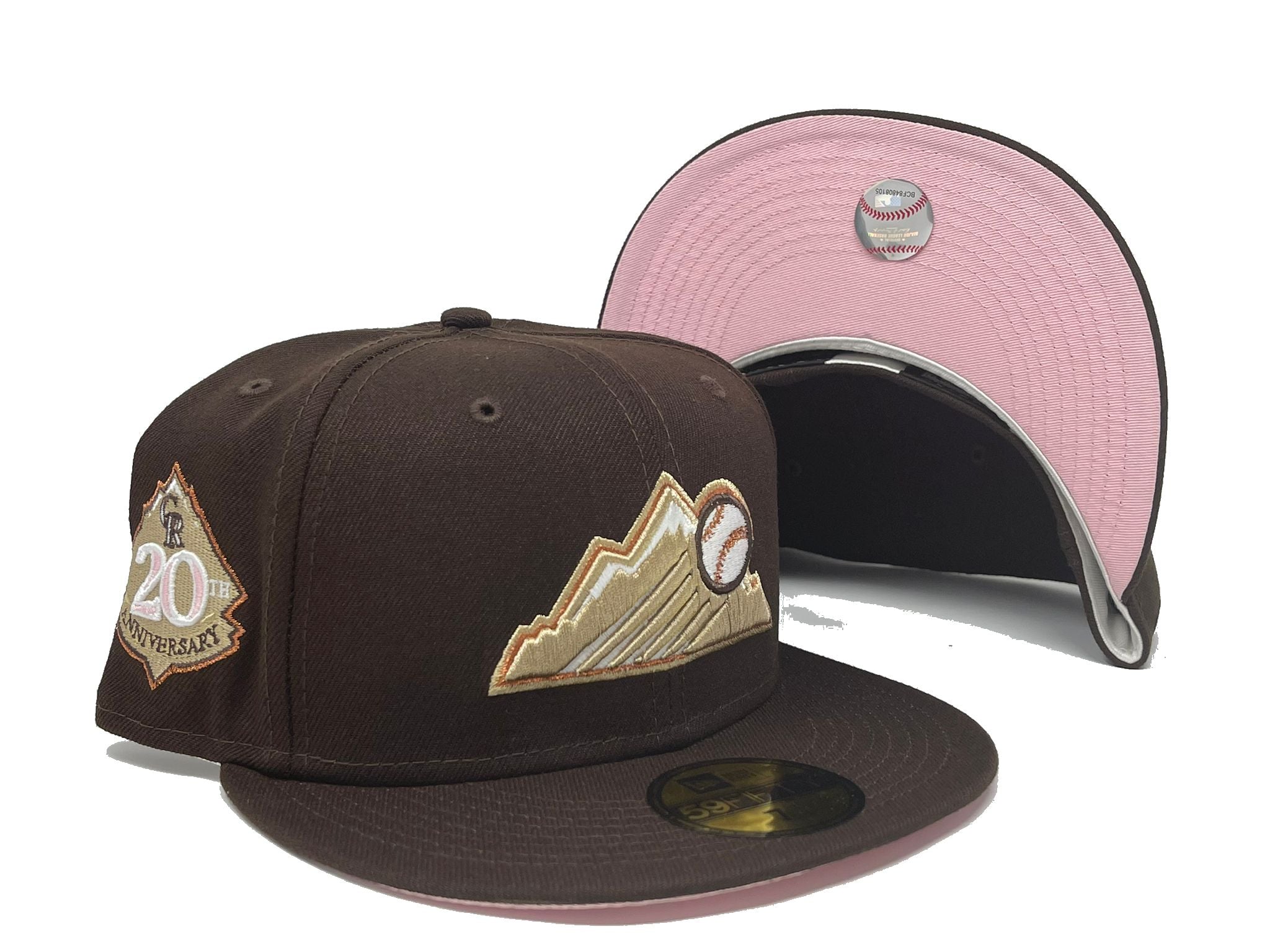 Lids Colorado Rockies New Era Sky Aqua Undervisor 9FIFTY Snapback Hat -  Pink