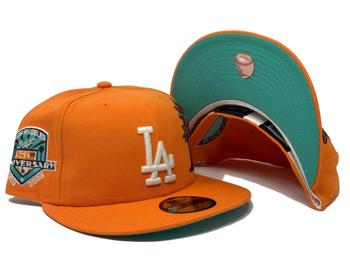 Tango Orange Los Angeles Dodgers 40th Anniversary New Era Fitted