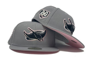 TAMPA BAY DEVIL RAYS 20TH ANNIVERSARY "PINK CONTRETE" NEW ERAFITTED HAT