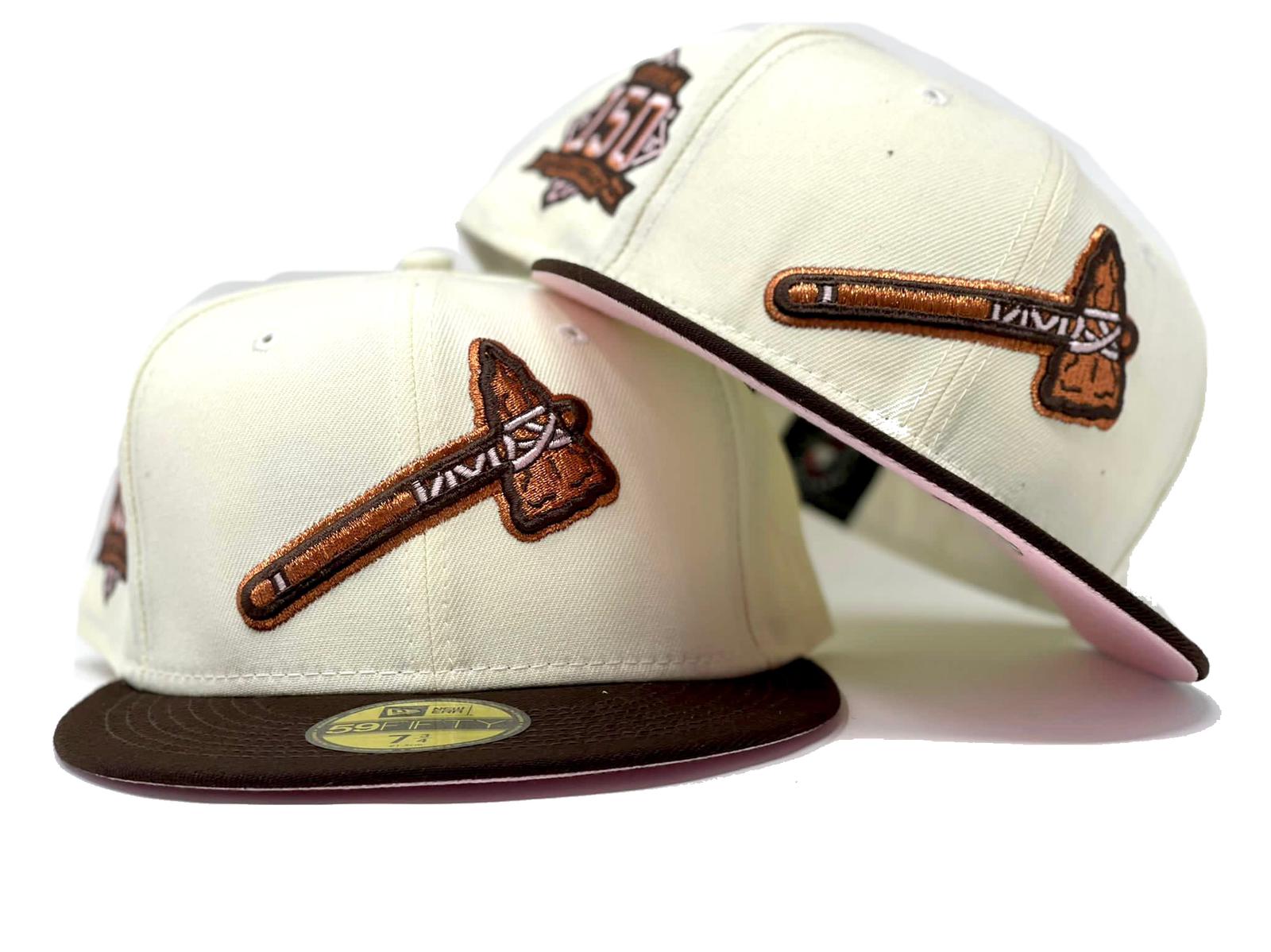 The Game Braves Baseball The Game Brown/White/Gold Custom Cap