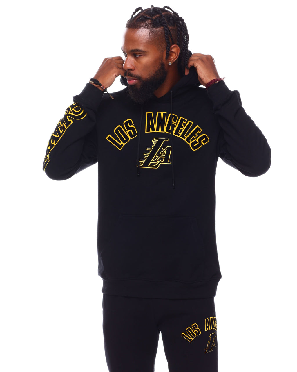 NBA Los Angeles Lakers Pro Standard Stacked Logo Hoodie