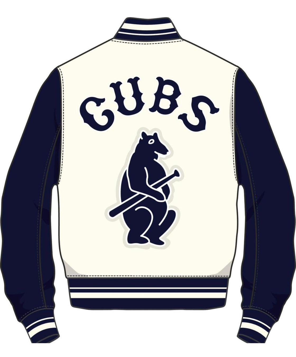 Chicago Cubs Pro Standard Retro Classic Rib Wool Varsity Jacket