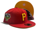 PITTSBURGH PIRATES 2008 ALL STAR GAME RED YELLOW BRIM NEW ERA FITTED HAT