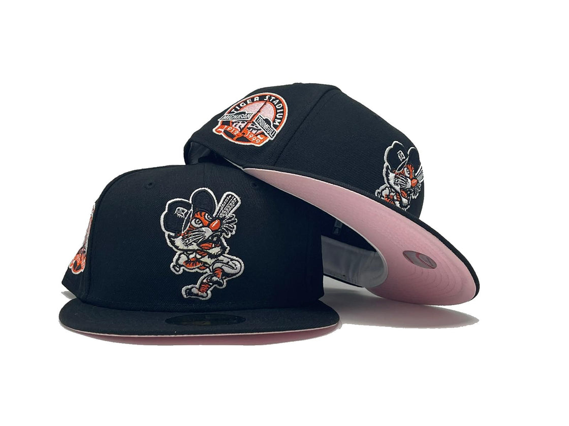 DETROIT TIGERS PINK BRIM NEW ERA FITTED HAT