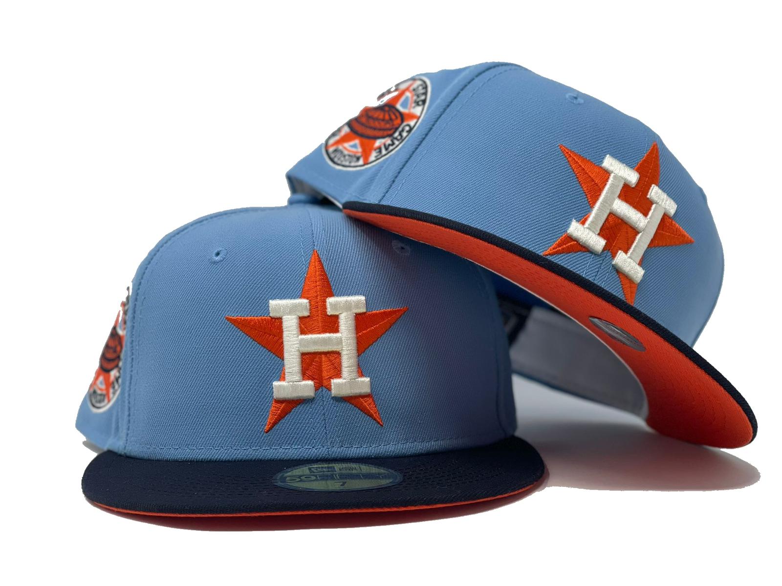 Houston Baseball Hat Sky Blue 2022 World Series New Era 59FIFTY Fitted Sky Blue / Grilled Orange | Snow White | Orangeade / 7 7/8