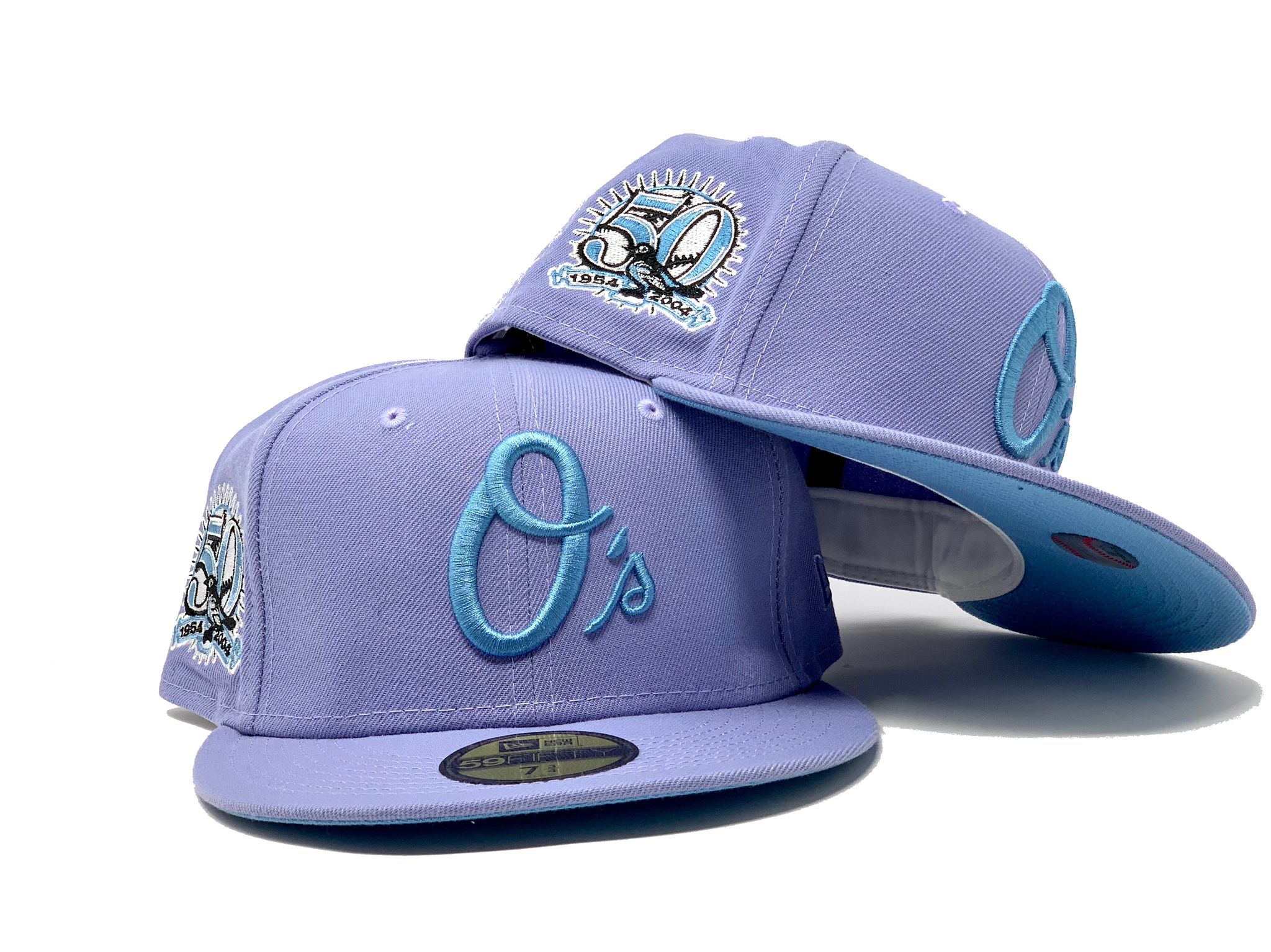 BALTIMORE ORIOLES 50TH ANNIVERSARY CORDUROY VISOR LAVENDER BRIM NEW ER –  Sports World 165