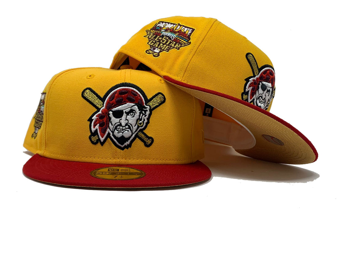 Yellow Pittsburgh Pirates 2006 All Star Game Custom New Era Fitted