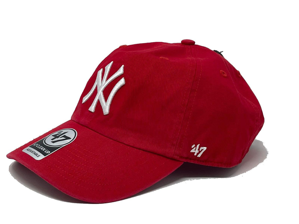 Men's '47 Red New York Yankees Heritage Clean Up Adjustable Hat