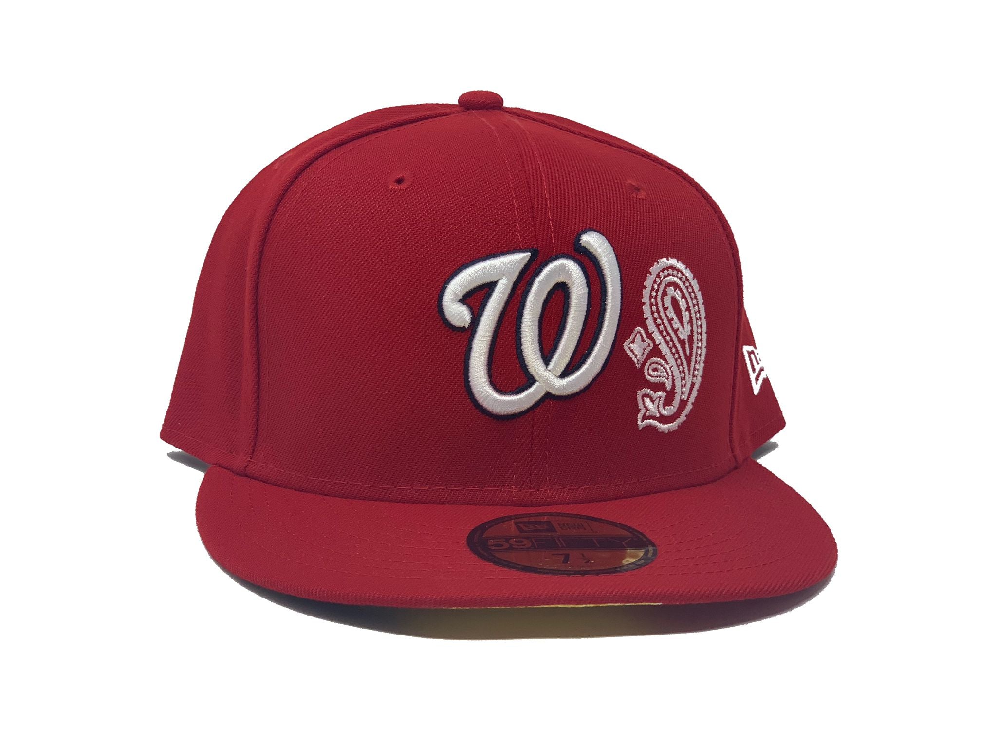 Red Washington Nationals Team Logo W Embroidered Baseball hat cap