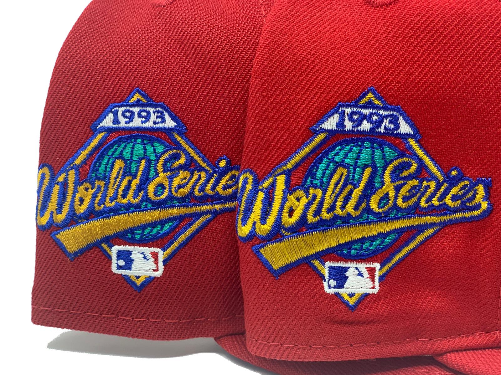 Philadelphia Phillies 1993 World Series 59Fifty New Era Fitted Hat (Red  Gray Under Brim)