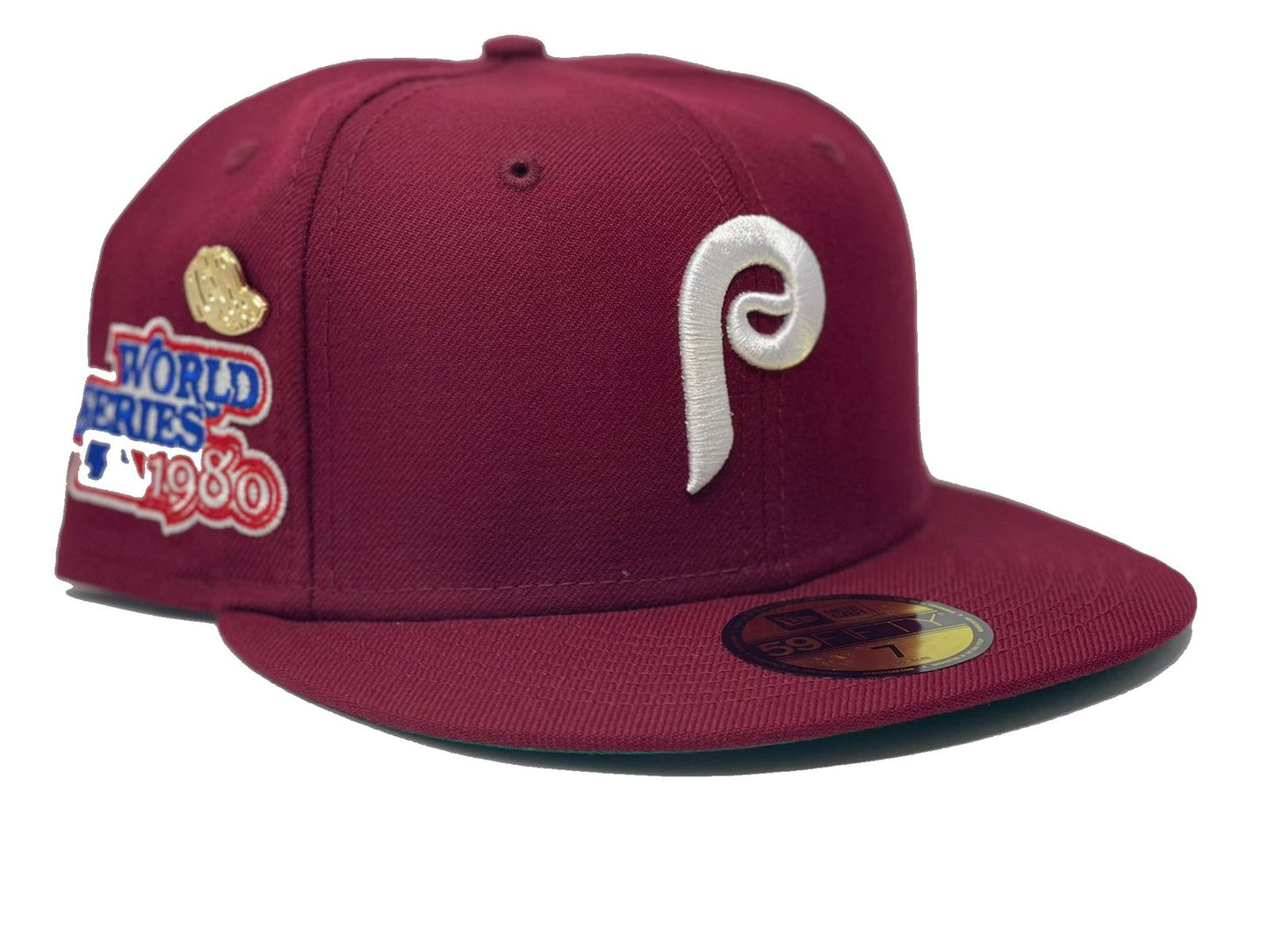 PHILADELPHIA PHILLIES 1980 WORLD SERIES "59FIFTY DAY" GREEN BRIM NEW ERA FITTED HAT