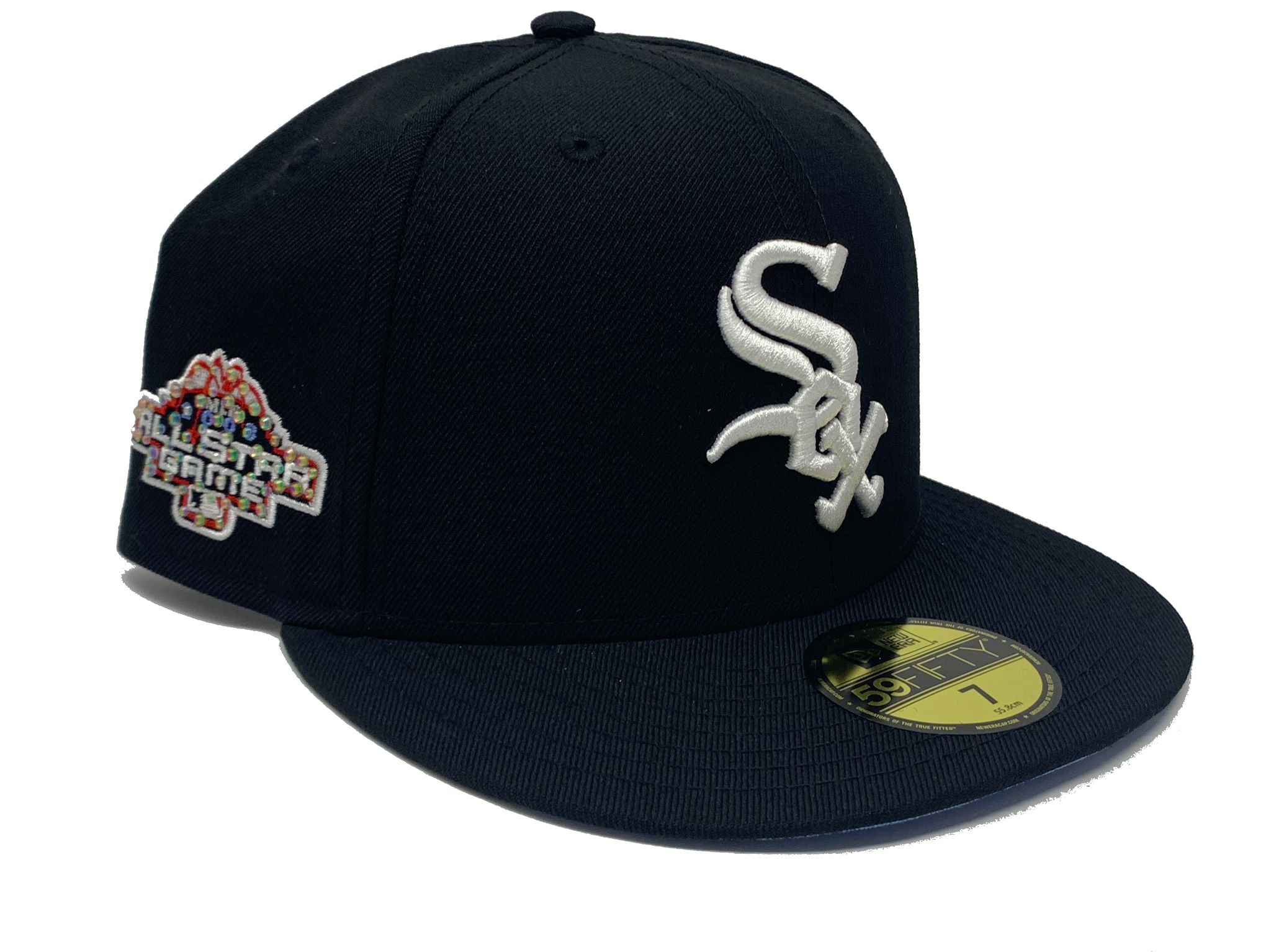 New Era Chicago White Sox Fitted Grey Bottom Black White (2003 All Star  Game Embroidery)