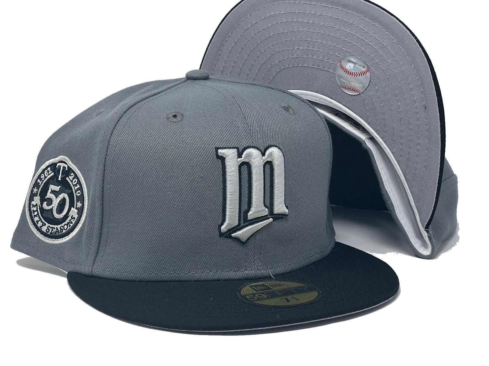 New Era Minnesota Twins 50th Anniversary Jersey Fit Two Tone Edition  59Fifty Fitted Hat, DROPS