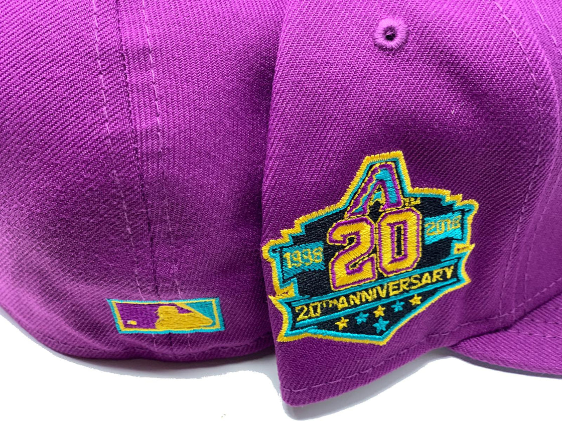 Grape Arizona Diamondbacks 20th Anniversary Custom New Era Fitted