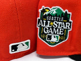 SEATTLE MARINERS 2023 ALL STAR GAME GLOW IN THE DARK "PUMPKIN COLLECTION" GREEN BRIM NEW ERA FITTED HAT