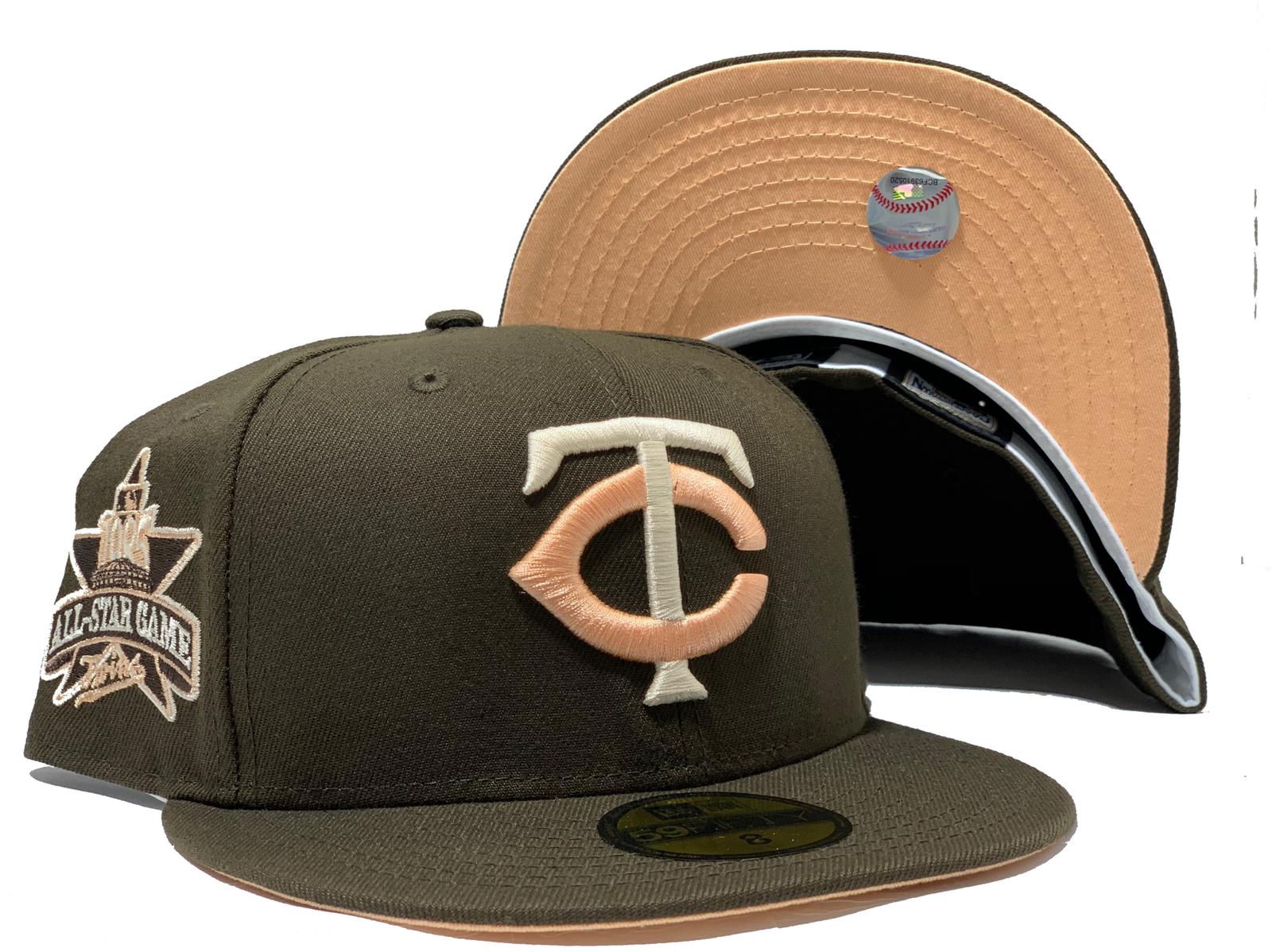 Brown & Gold SD Padres Fitted Bling Hat Swarovski Crystals 