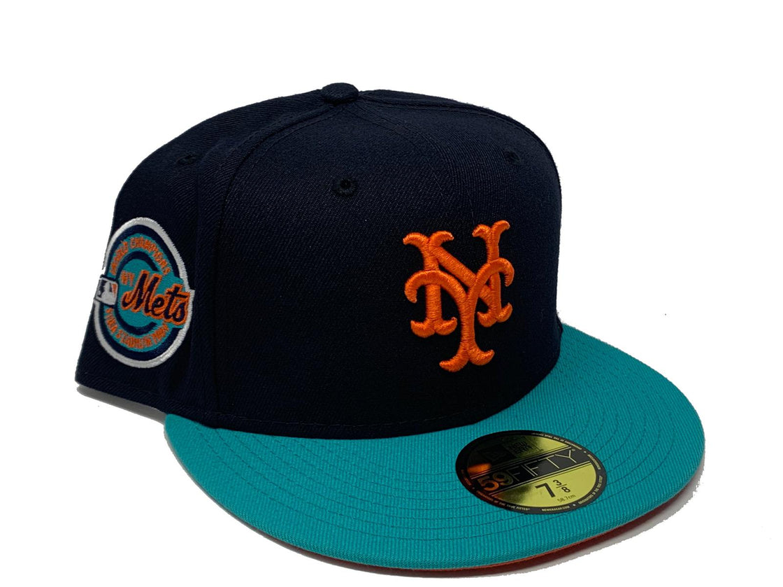 NEW YORK METS 1969 WORLD SERIES  ORANGE BRIM NEW ERA FITTED HAT