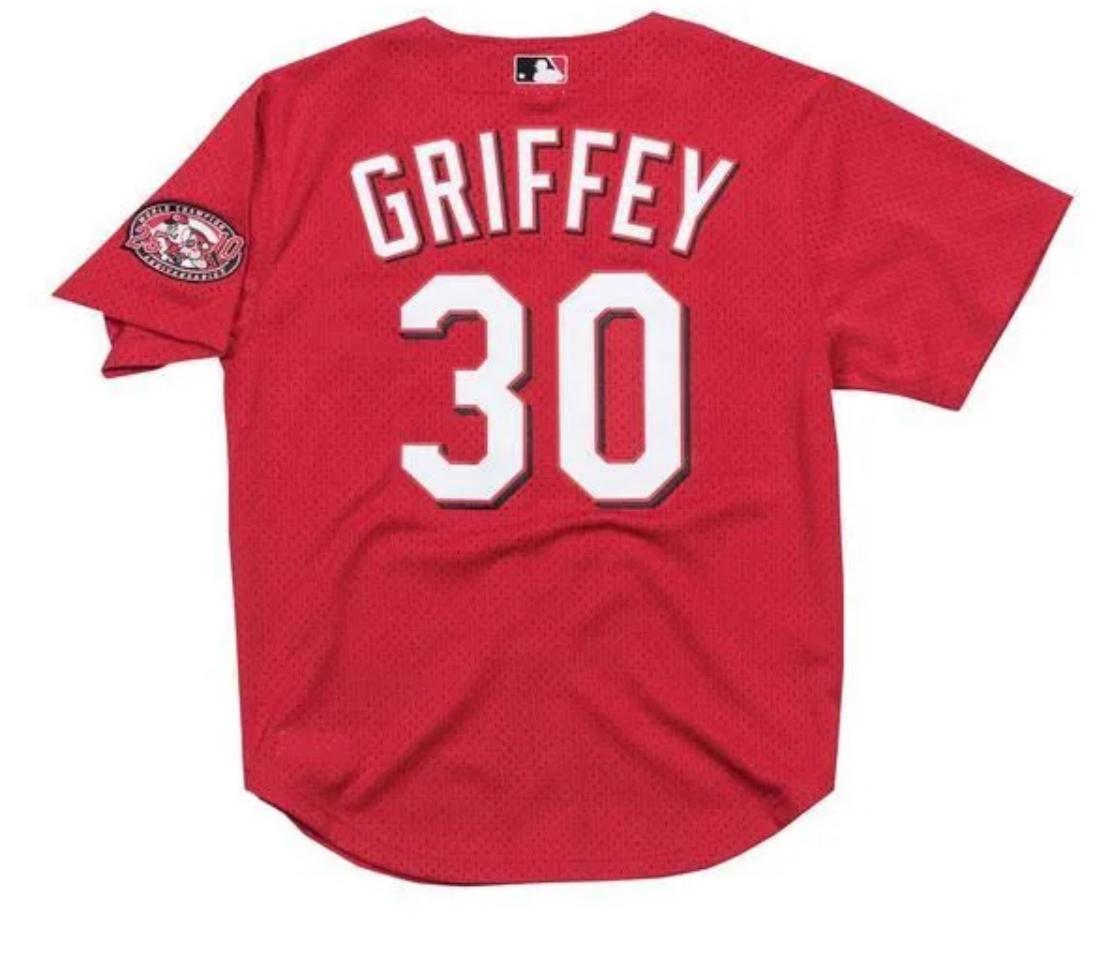 Authentic Mesh BP Jersey Cincinnati Reds 2000 Ken Griffey Jr.