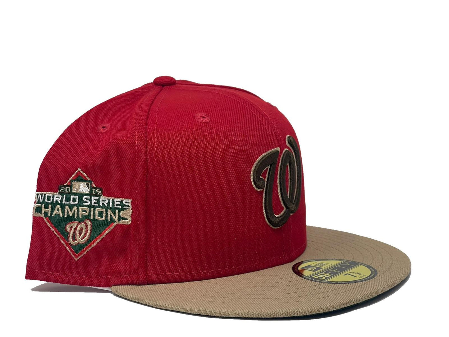 WASHINGTON NATIONALS 2019 WORLD SERIES GREEN BRIM NEW ERA FITTED HAT