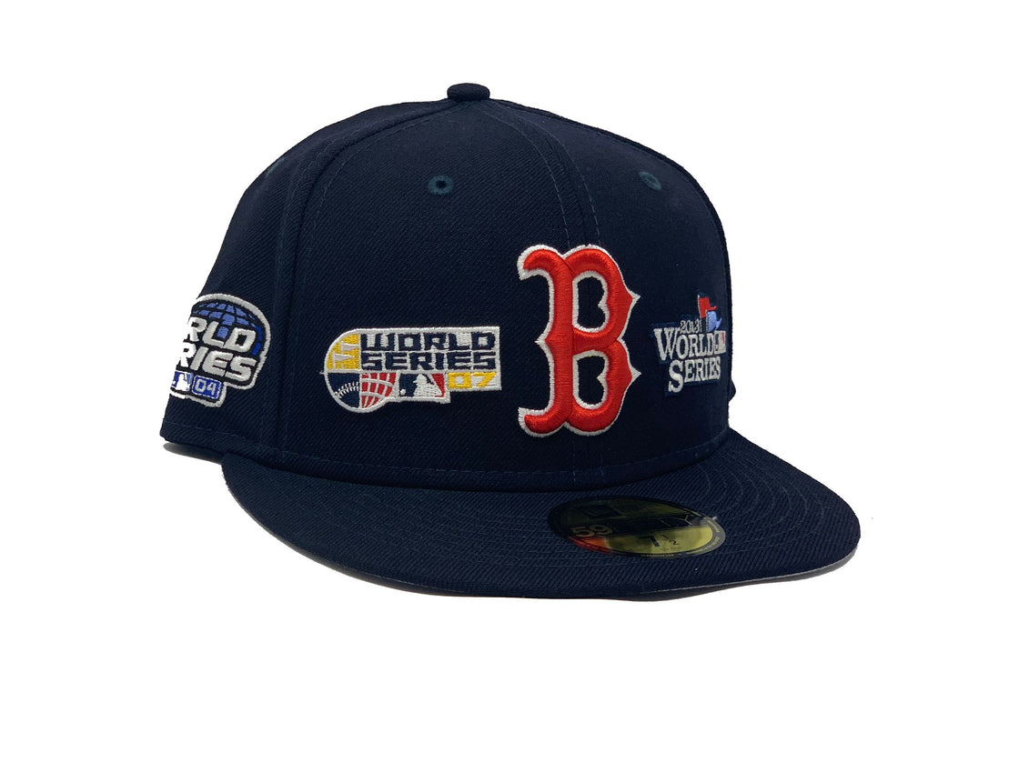Dark Navy Blue Boston Red Sox 9X World Series Champion Fitted
