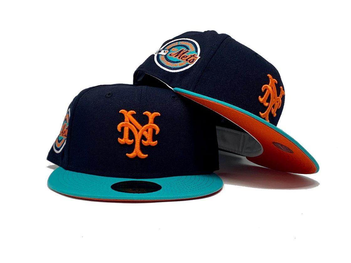 NEW YORK METS 1969 WORLD SERIES  ORANGE BRIM NEW ERA FITTED HAT