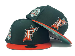 FLORIDA MARLINS 2003 WORLD SERIES CHAMPIONS "LICENSE PLATE PACK" COLLECTION MINT BRIM NEW ERA FITTED HAT