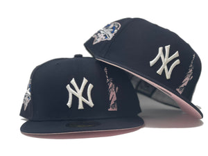 New Era New York Yankees Mens Black Tonal Blue UV 2000 WS Side