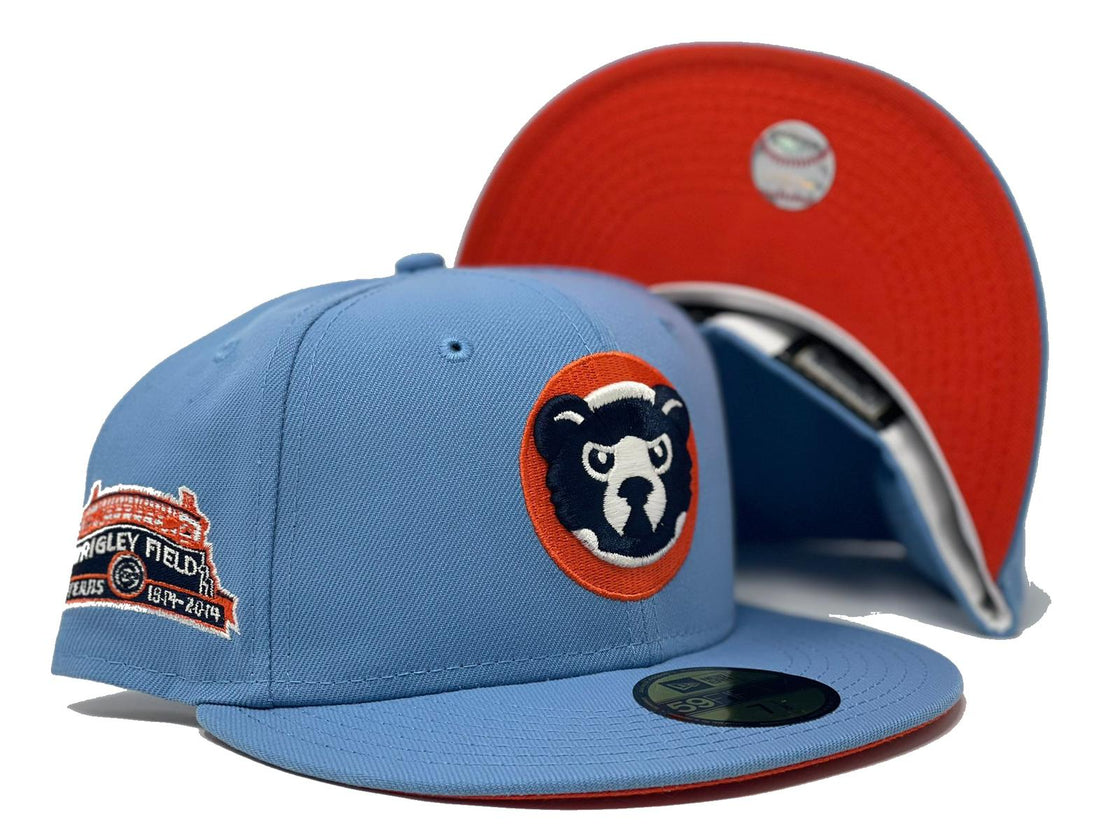 Sky Blue Chicago Cubs New Era Custom 59Fifty Fitted Hat