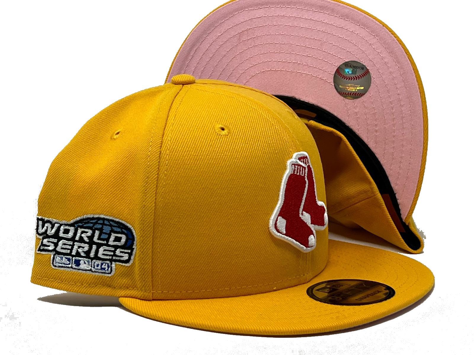 Boston Red Sox New Era MLB 9FIFTY 950 Snapback Cap Hat Yellow Crown/Vi –  Capland