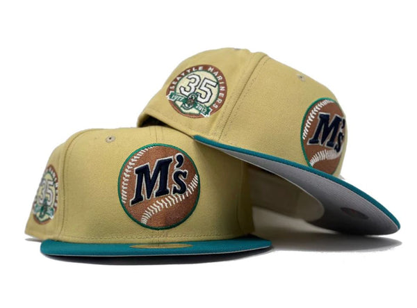 Aqua Green Seattle Mariners 35th Anniversary New Era Fitted Hat – Sports  World 165